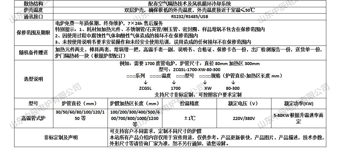 真空气氛管式电阻炉